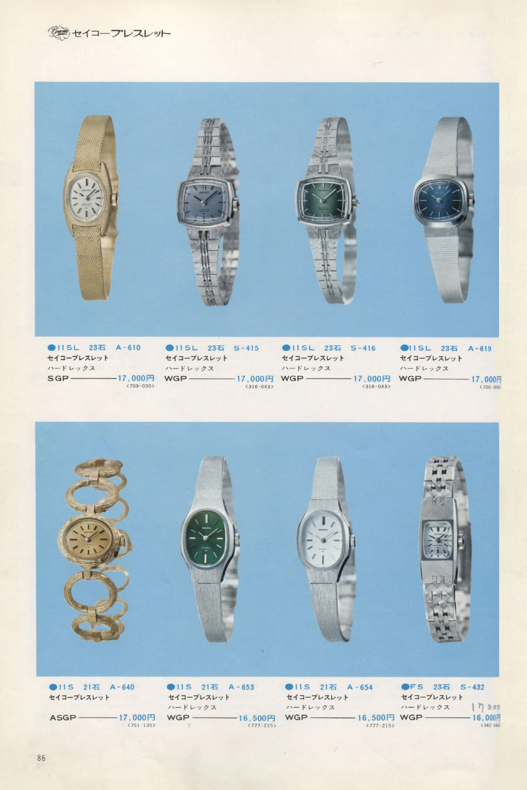 Seiko 1973, Scan page 91. Use the selection controls to identify a watch.
