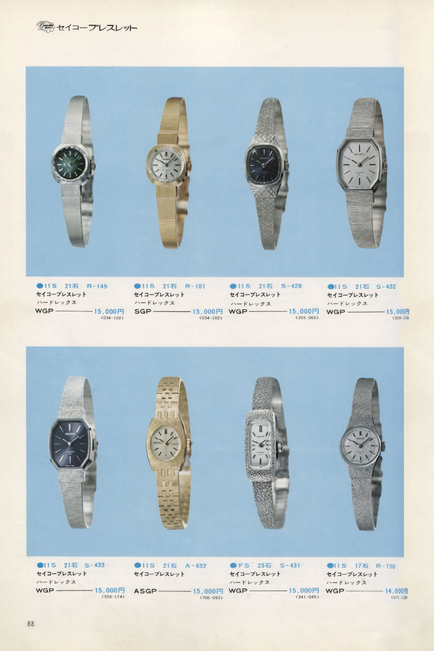 Seiko 1973, Scan page 93. Use the selection controls to identify a watch.