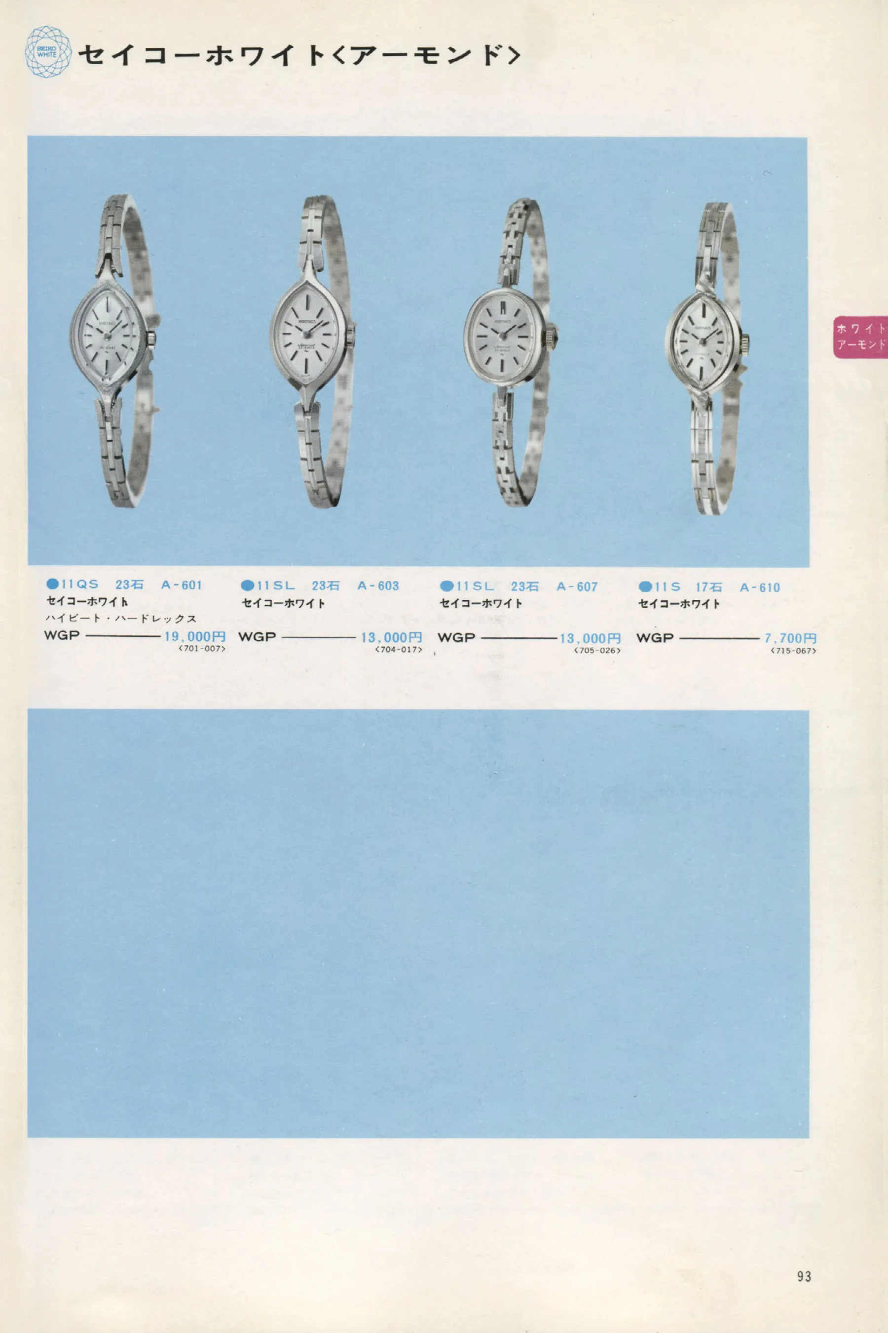 Seiko 1973, Scan page 98. Use the selection controls to identify a watch.