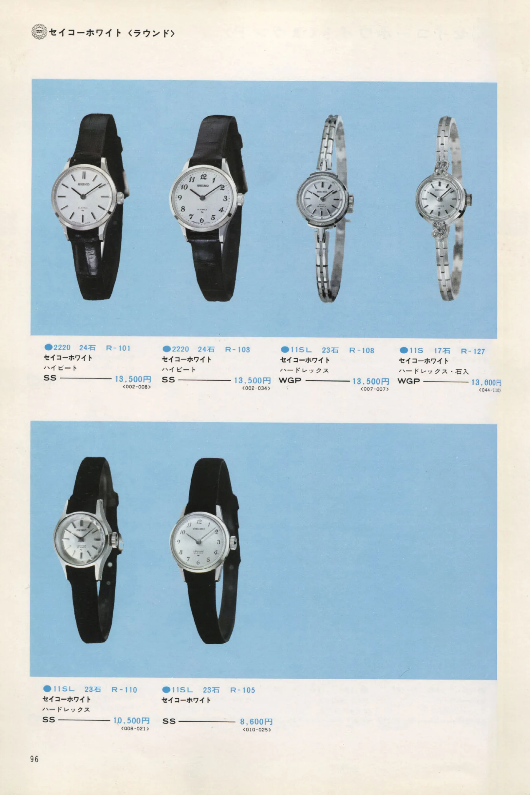 Seiko 1973, Scan page 101. Use the selection controls to identify a watch.