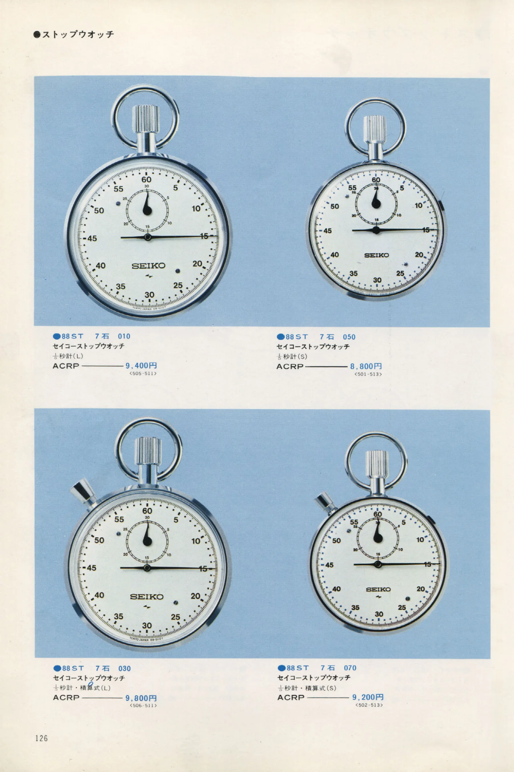 Seiko 1973, Scan page 131. Use the selection controls to identify a watch.