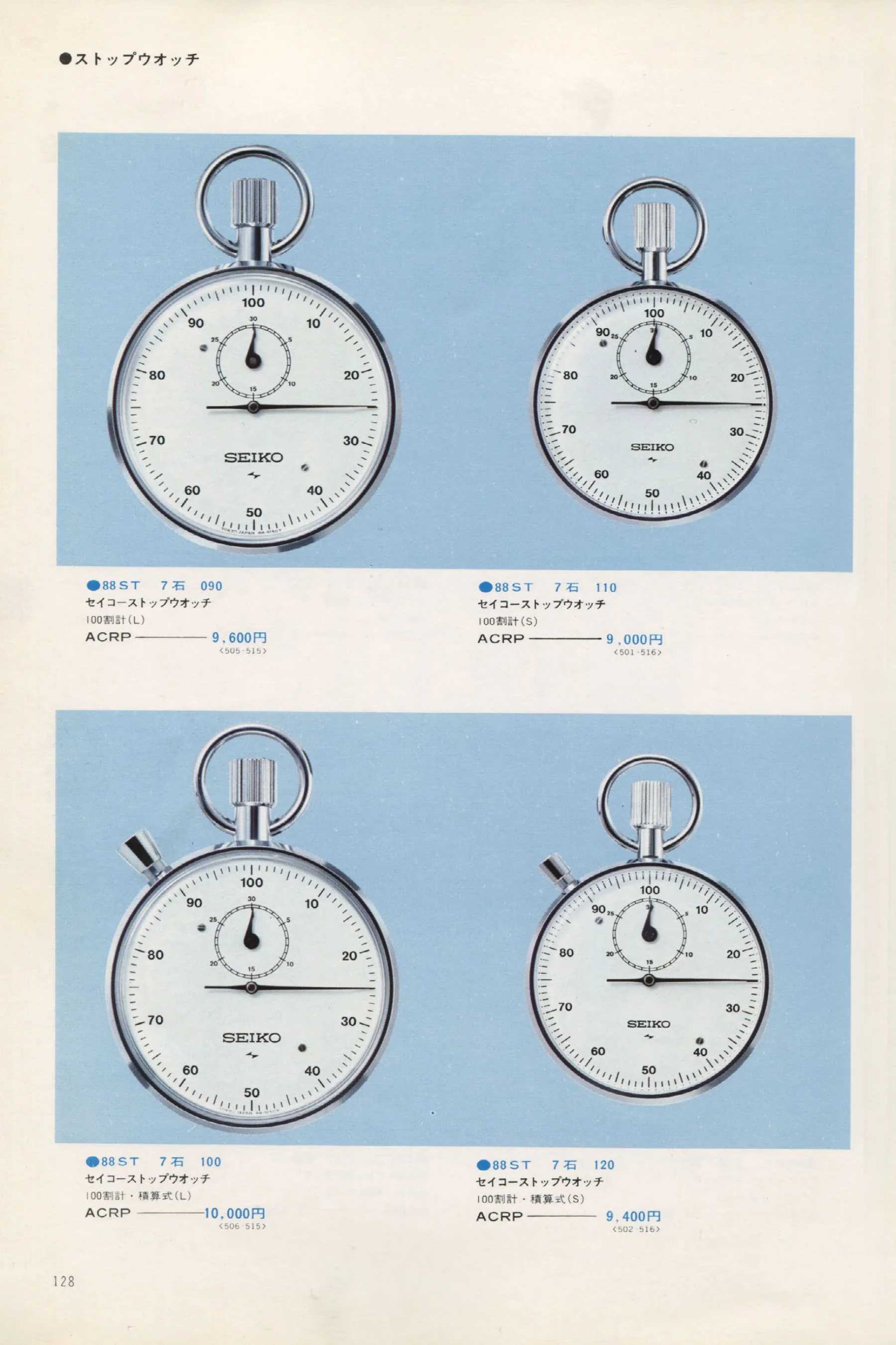Seiko 1973, Scan page 133. Use the selection controls to identify a watch.