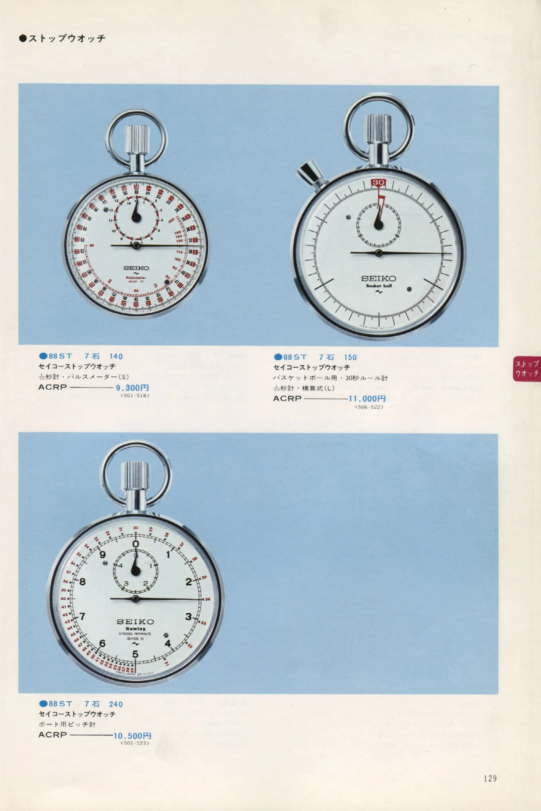 Seiko 1973, Scan page 134. Use the selection controls to identify a watch.