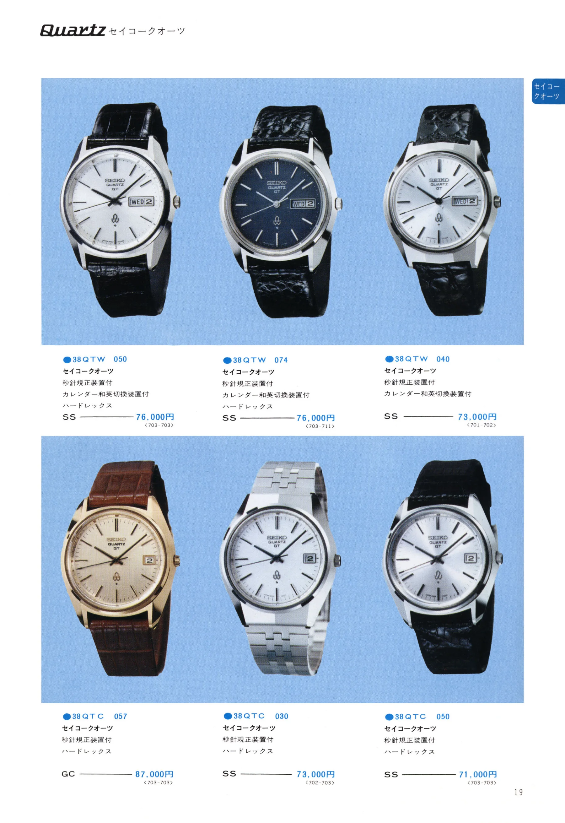 Seiko 1974, Scan page 24. Use the selection controls to identify a watch.