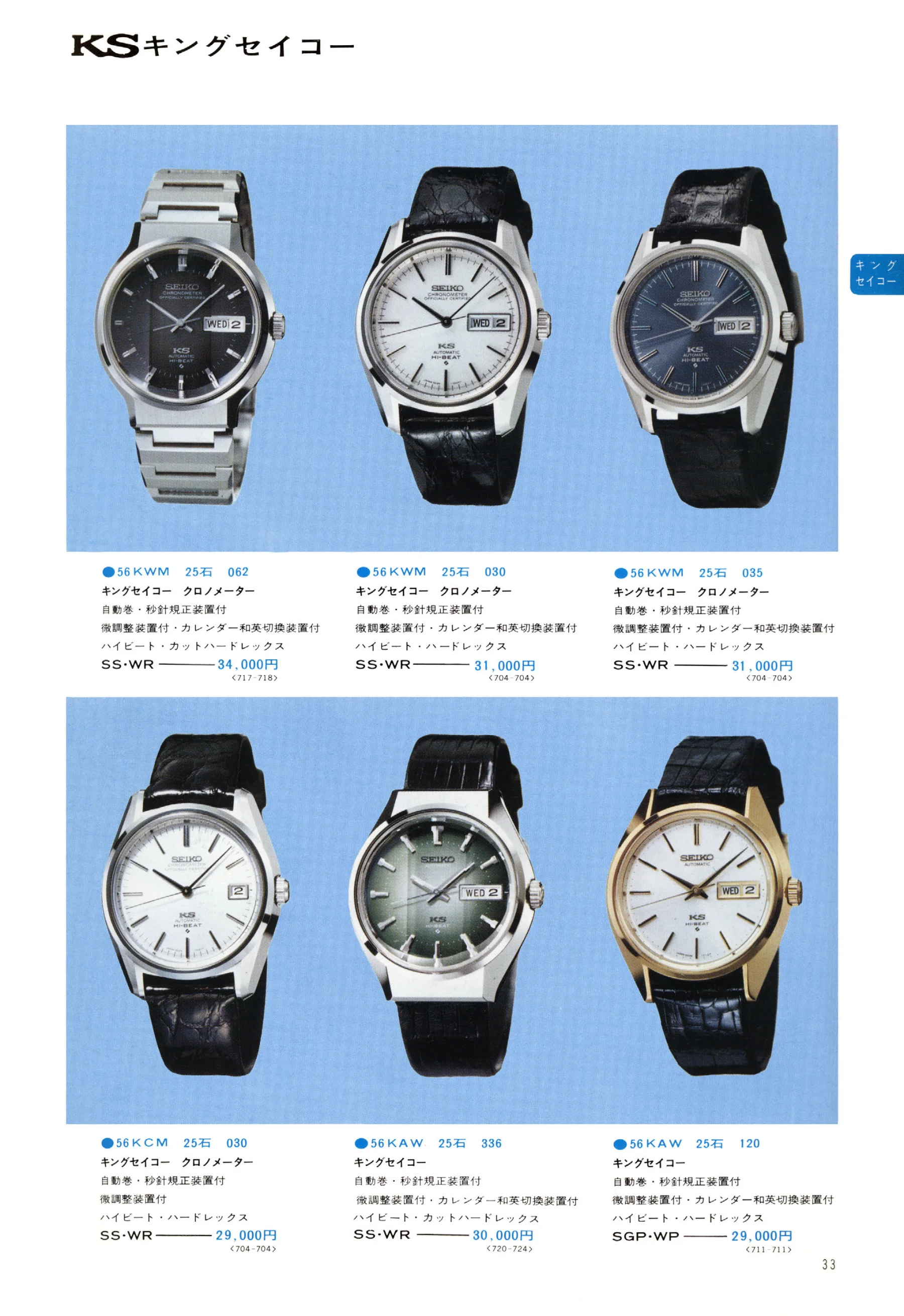Seiko 1974, Scan page 38. Use the selection controls to identify a watch.