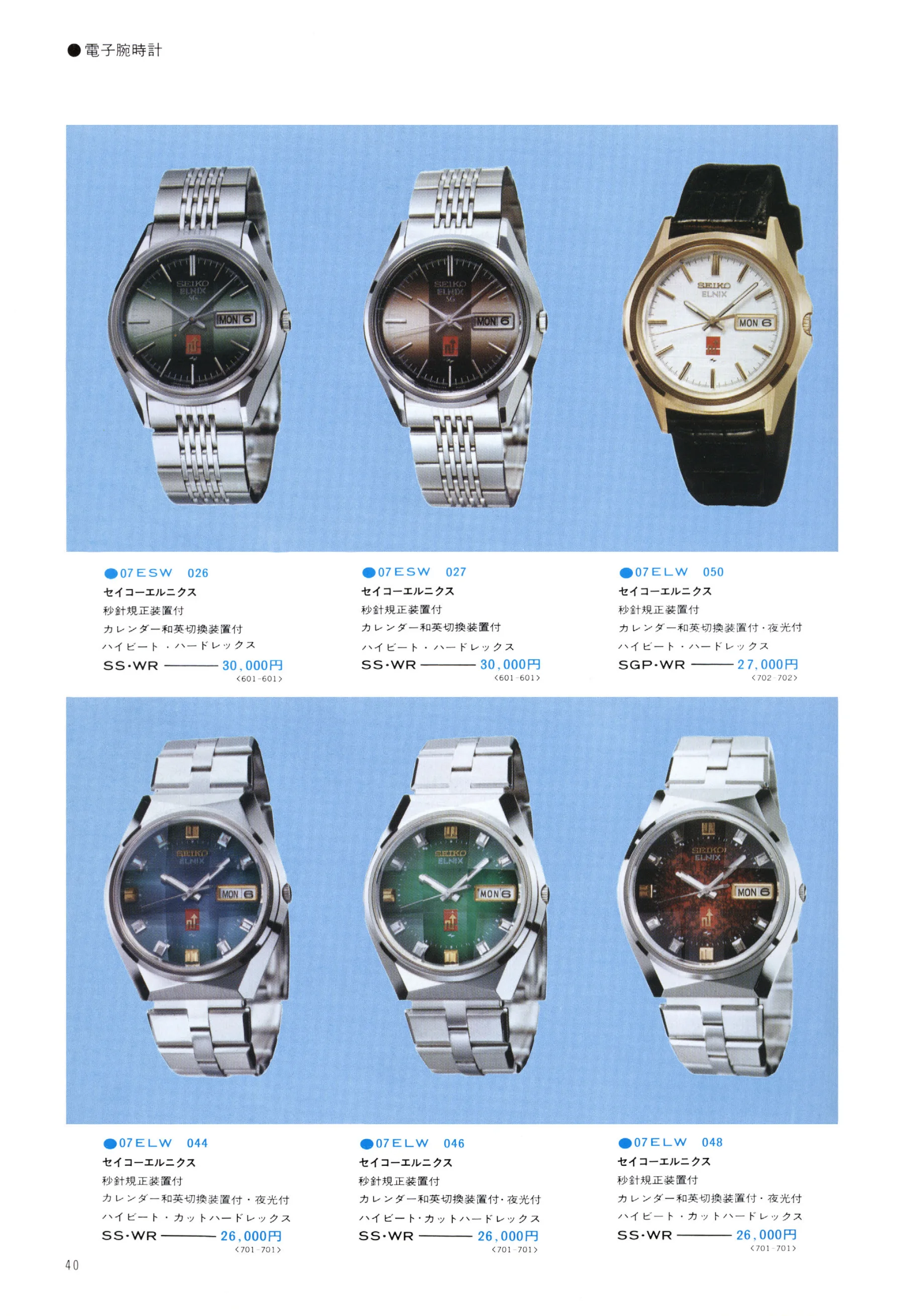 Seiko 1974, Scan page 45. Use the selection controls to identify a watch.