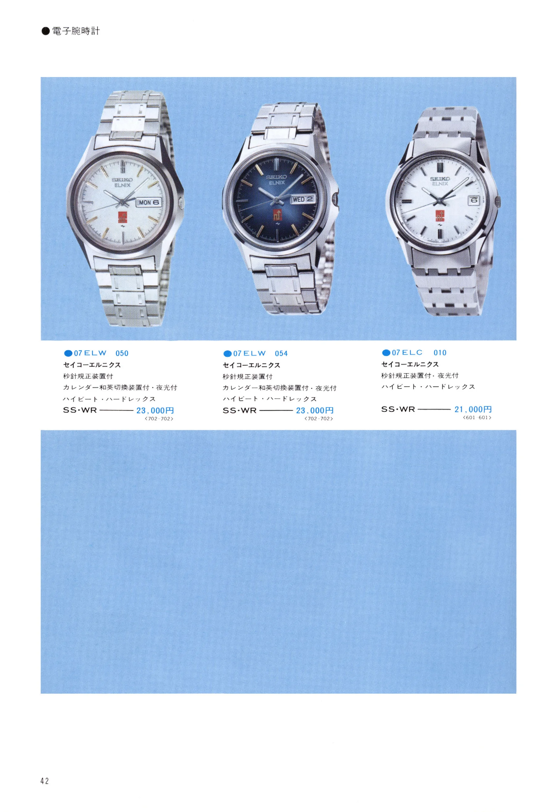 Seiko 1974, Scan page 47. Use the selection controls to identify a watch.