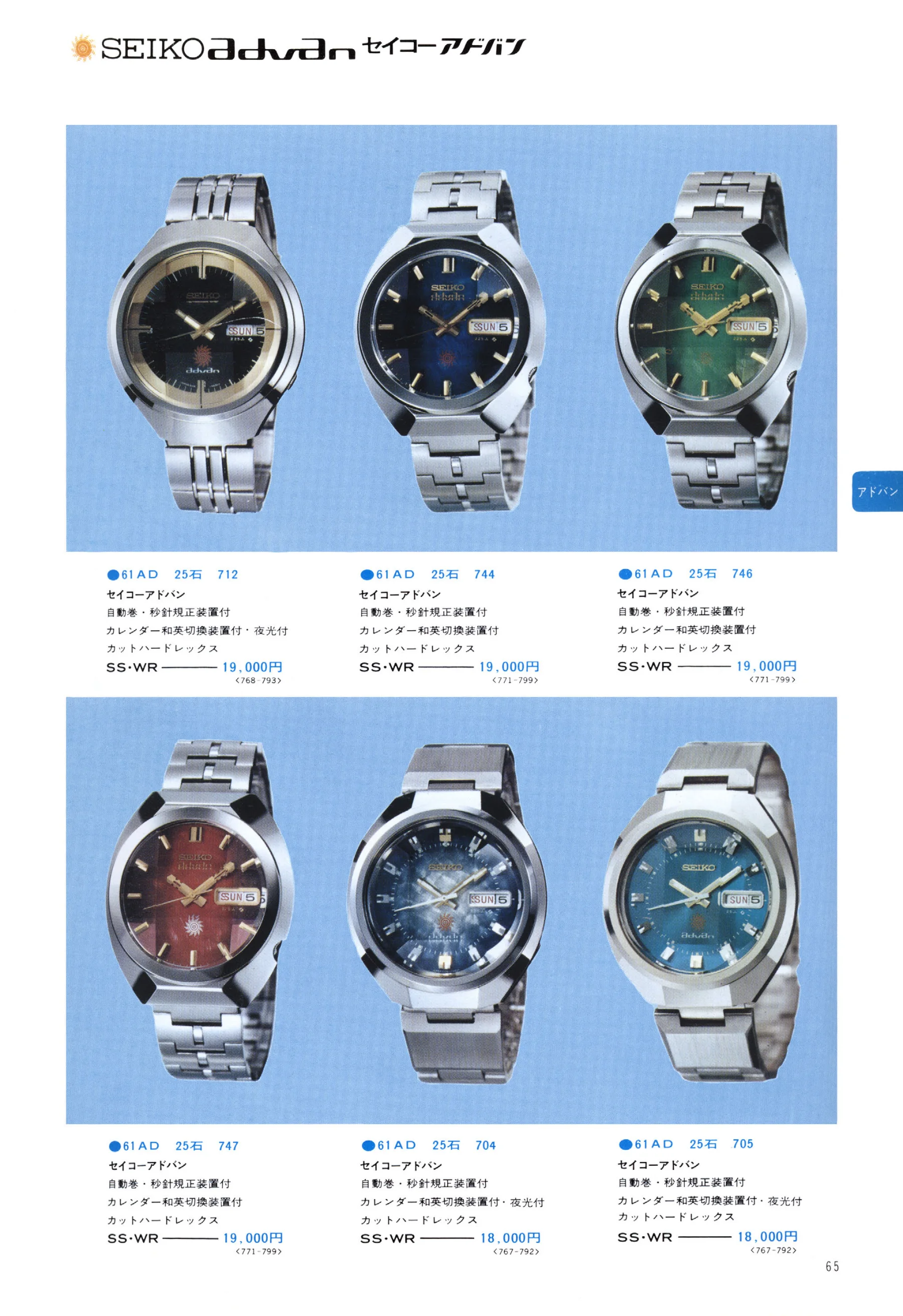 Seiko 1974, Scan page 70. Use the selection controls to identify a watch.
