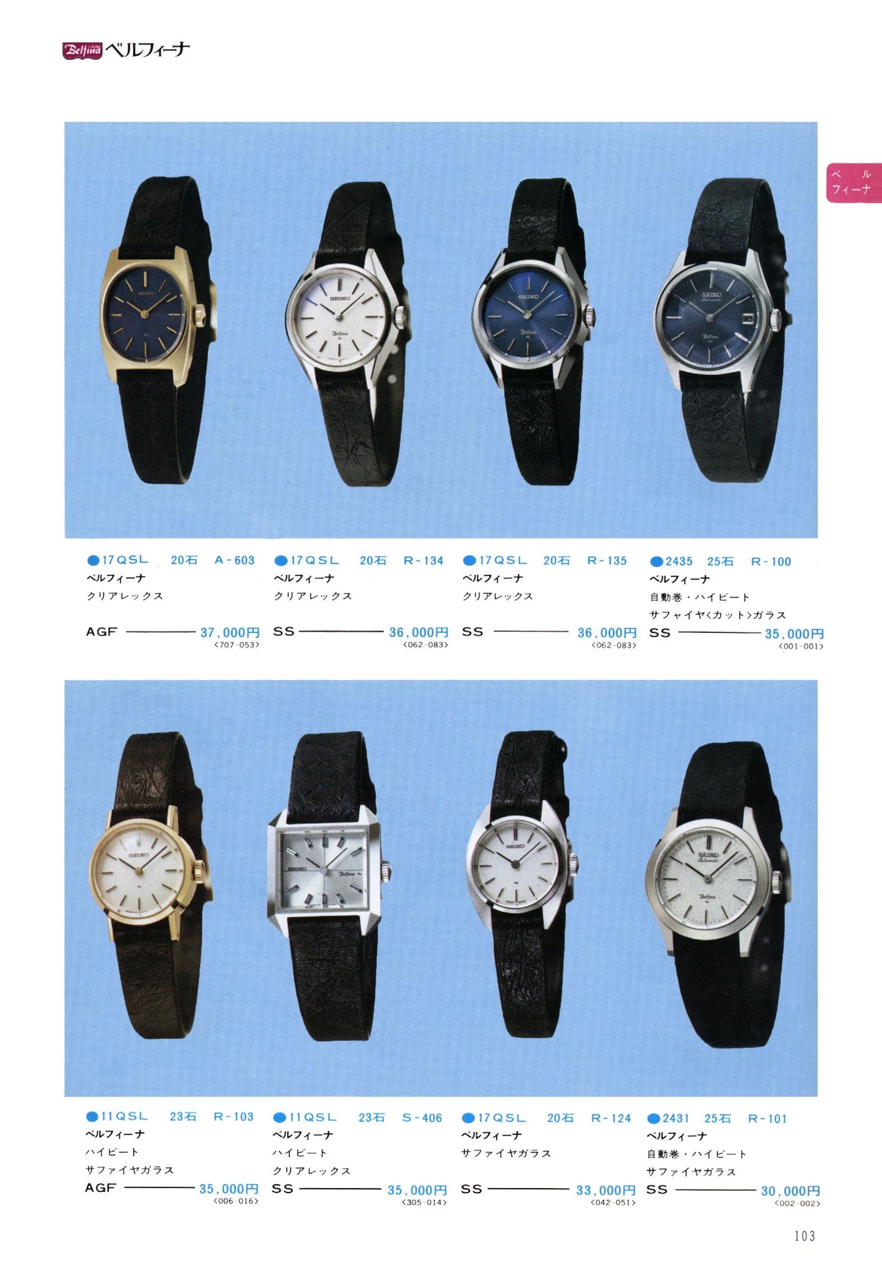 Seiko 1974, Scan page 108. Use the selection controls to identify a watch.