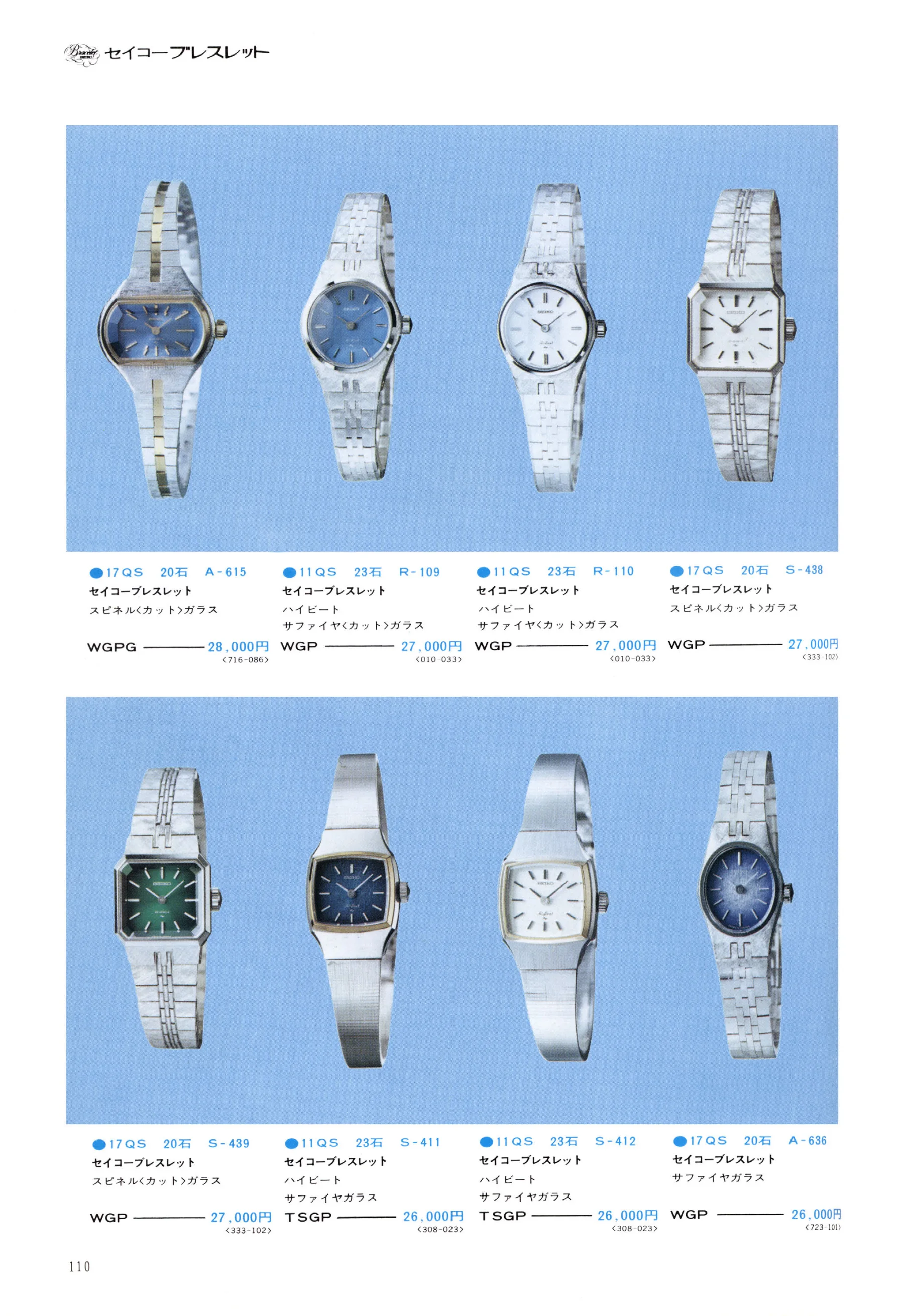 Seiko 1974, Scan page 115. Use the selection controls to identify a watch.