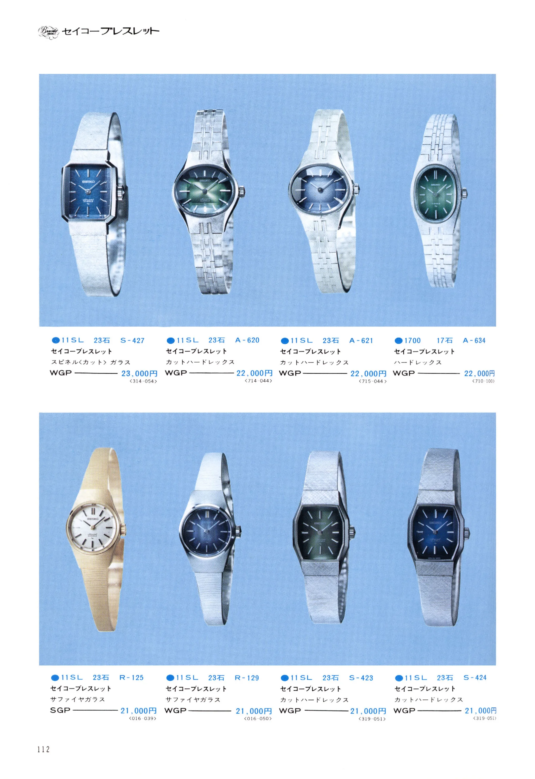 Seiko 1974, Scan page 117. Use the selection controls to identify a watch.