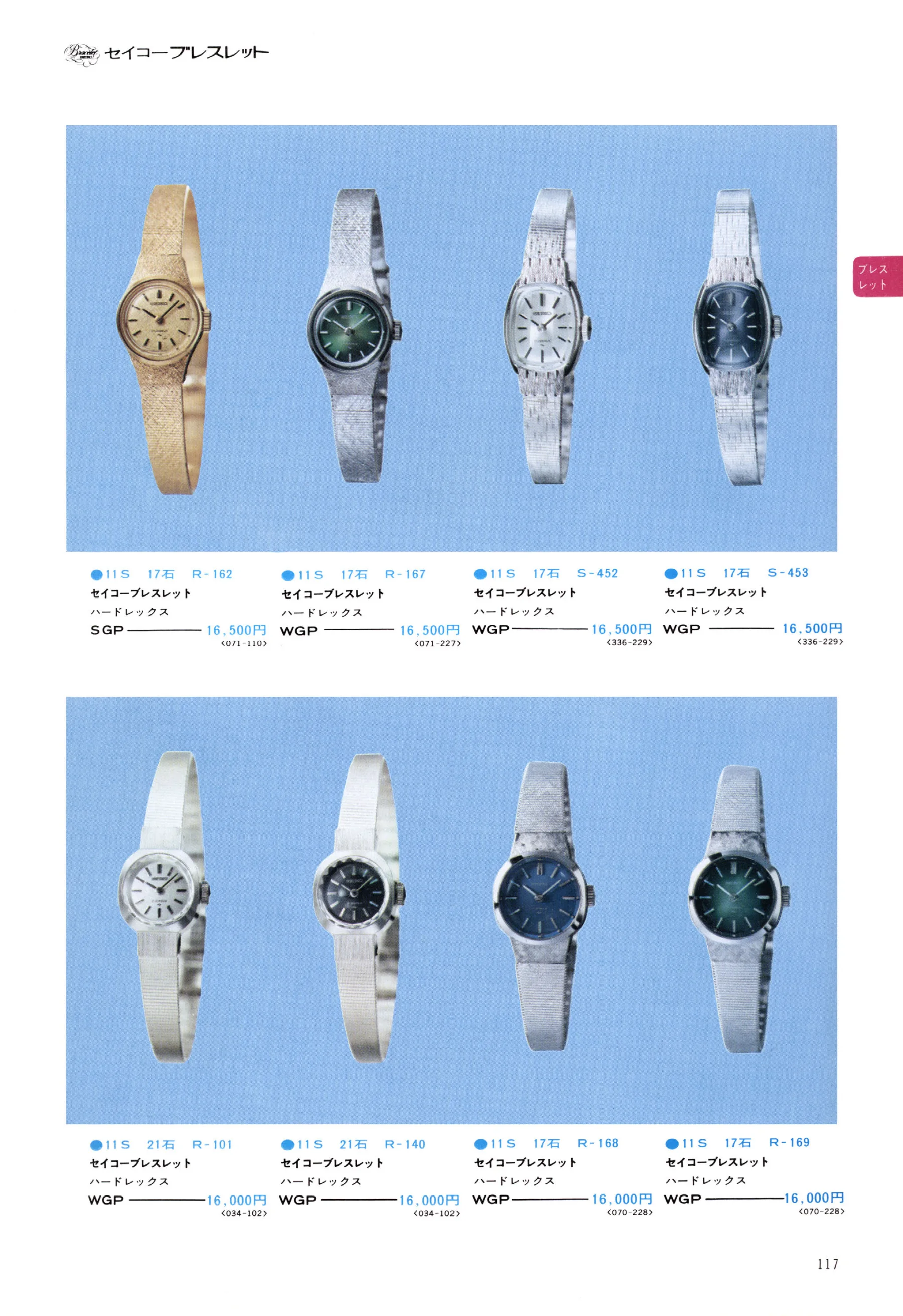 Seiko 1974, Scan page 122. Use the selection controls to identify a watch.