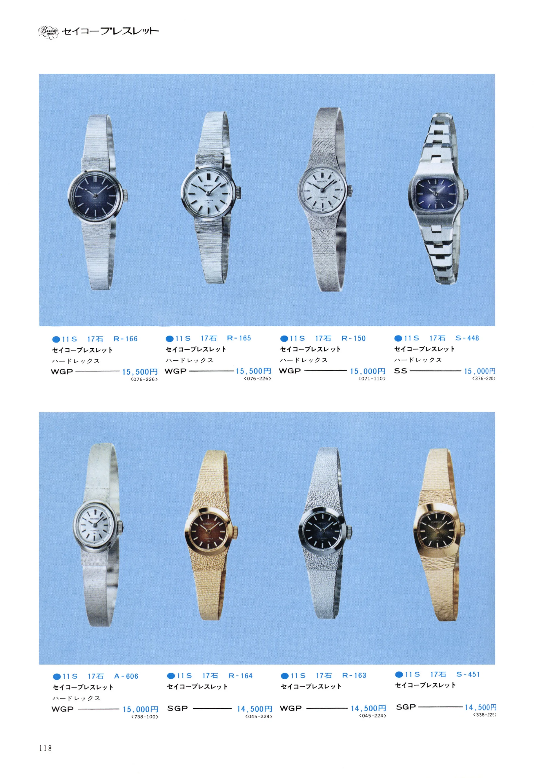 Seiko 1974, Scan page 123. Use the selection controls to identify a watch.