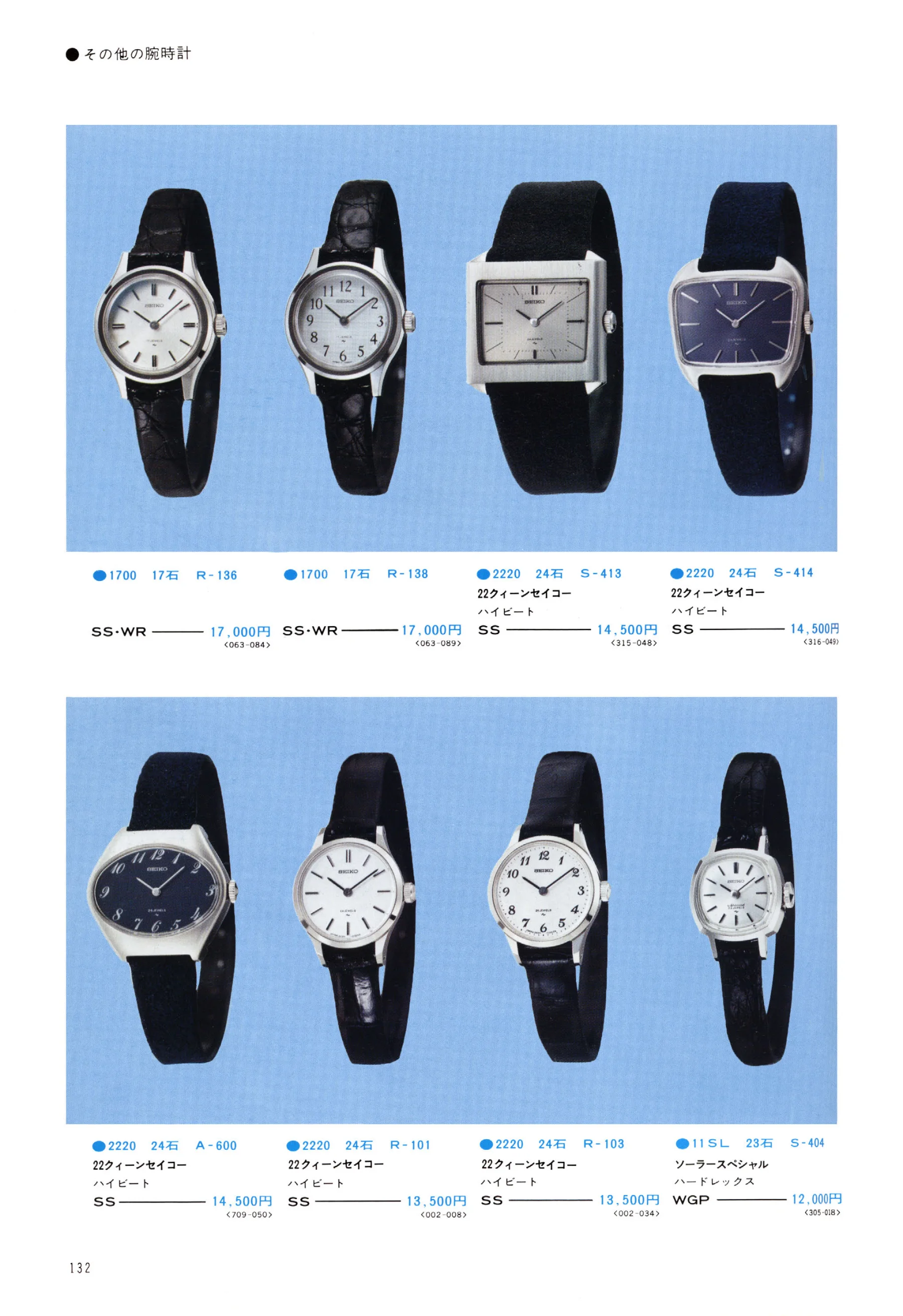 Seiko 1974, Scan page 137. Use the selection controls to identify a watch.