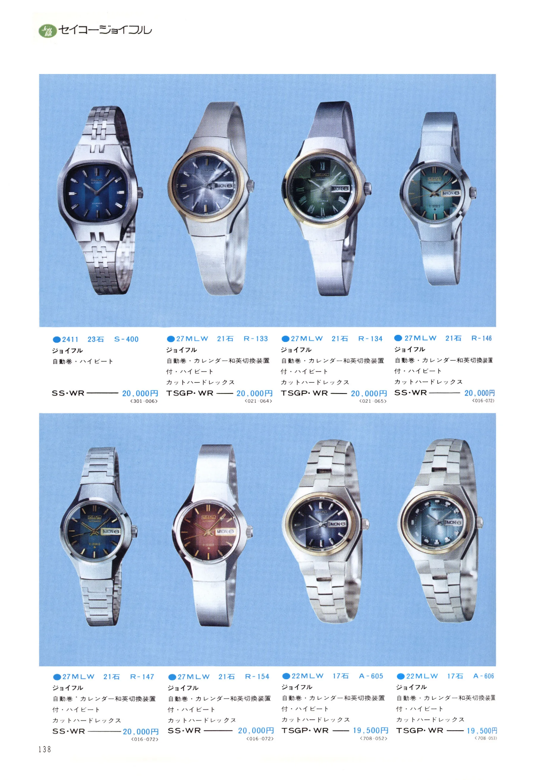 Seiko 1974, Scan page 143. Use the selection controls to identify a watch.