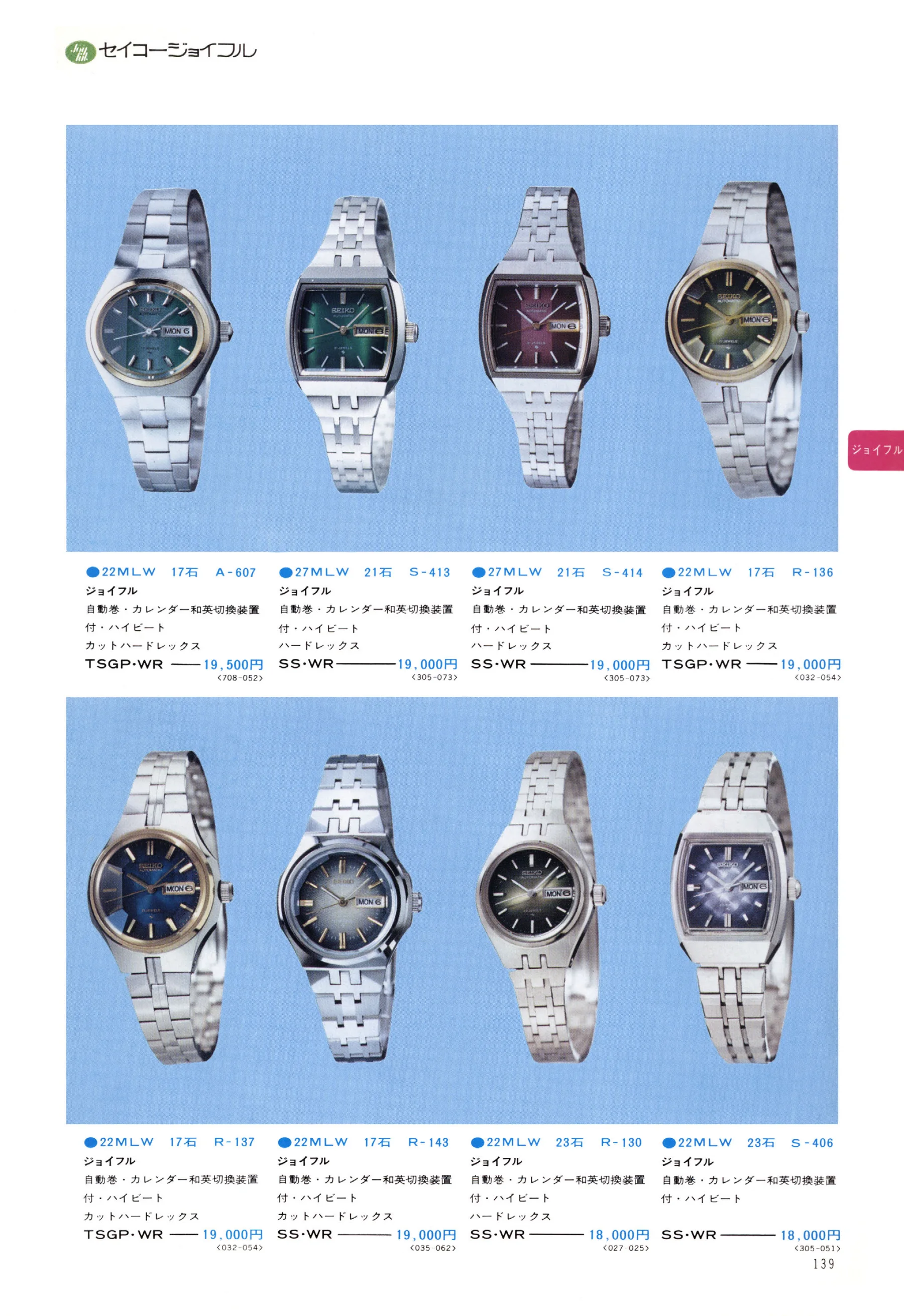 Seiko 1974, Scan page 144. Use the selection controls to identify a watch.
