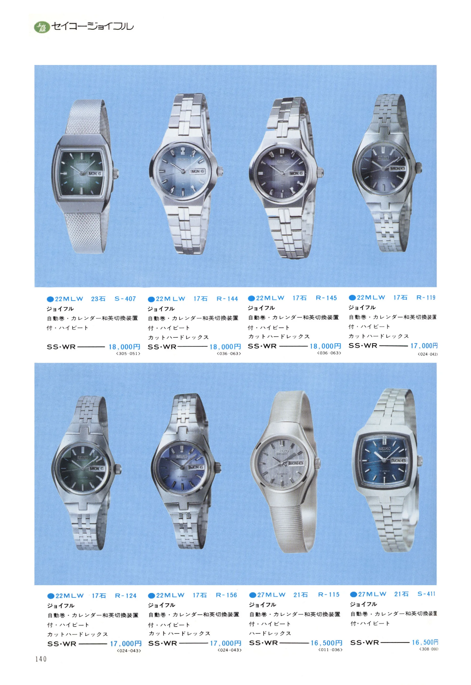 Seiko 1974, Scan page 145. Use the selection controls to identify a watch.