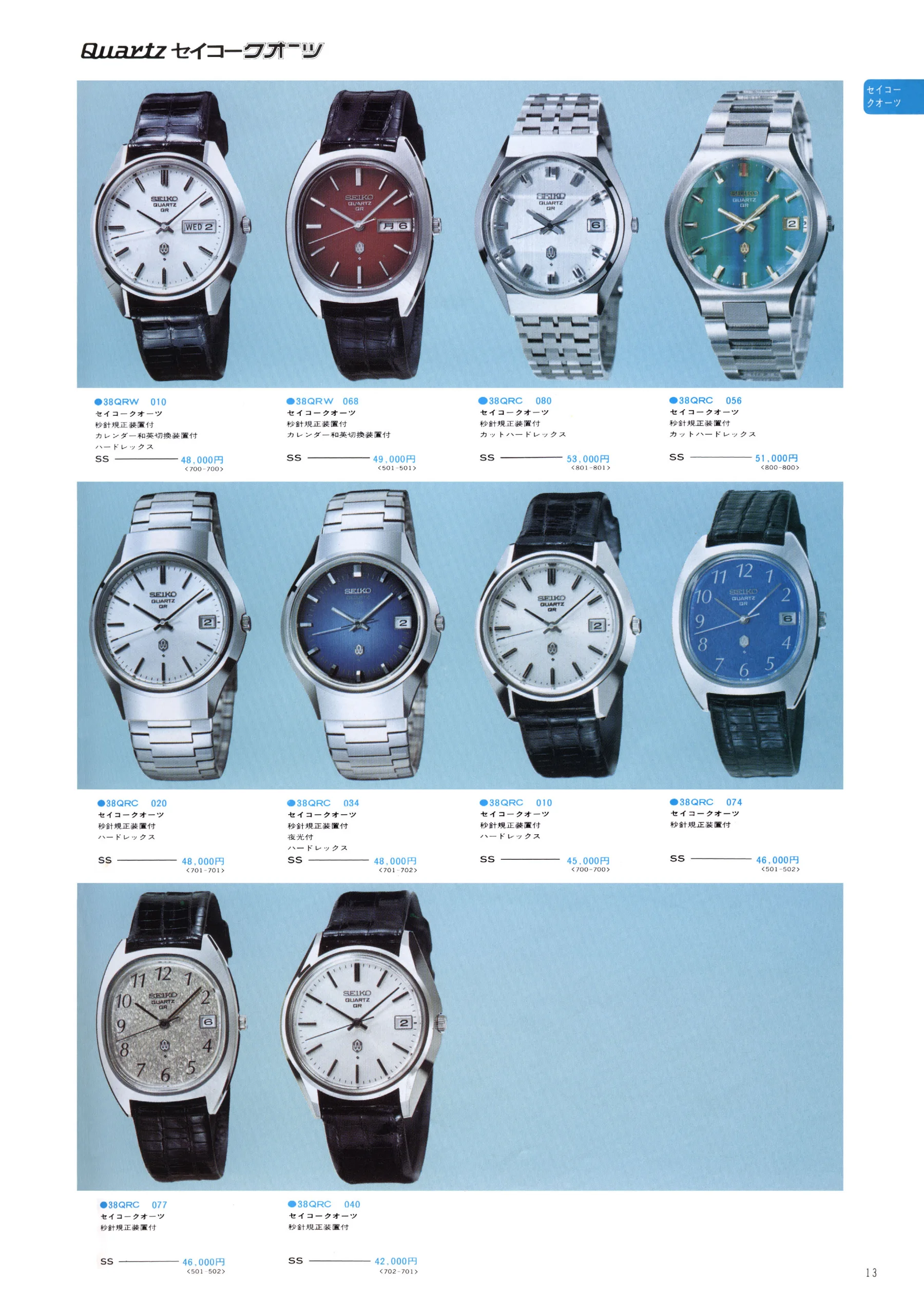 Seiko 1974, Scan page 19. Use the selection controls to identify a watch.
