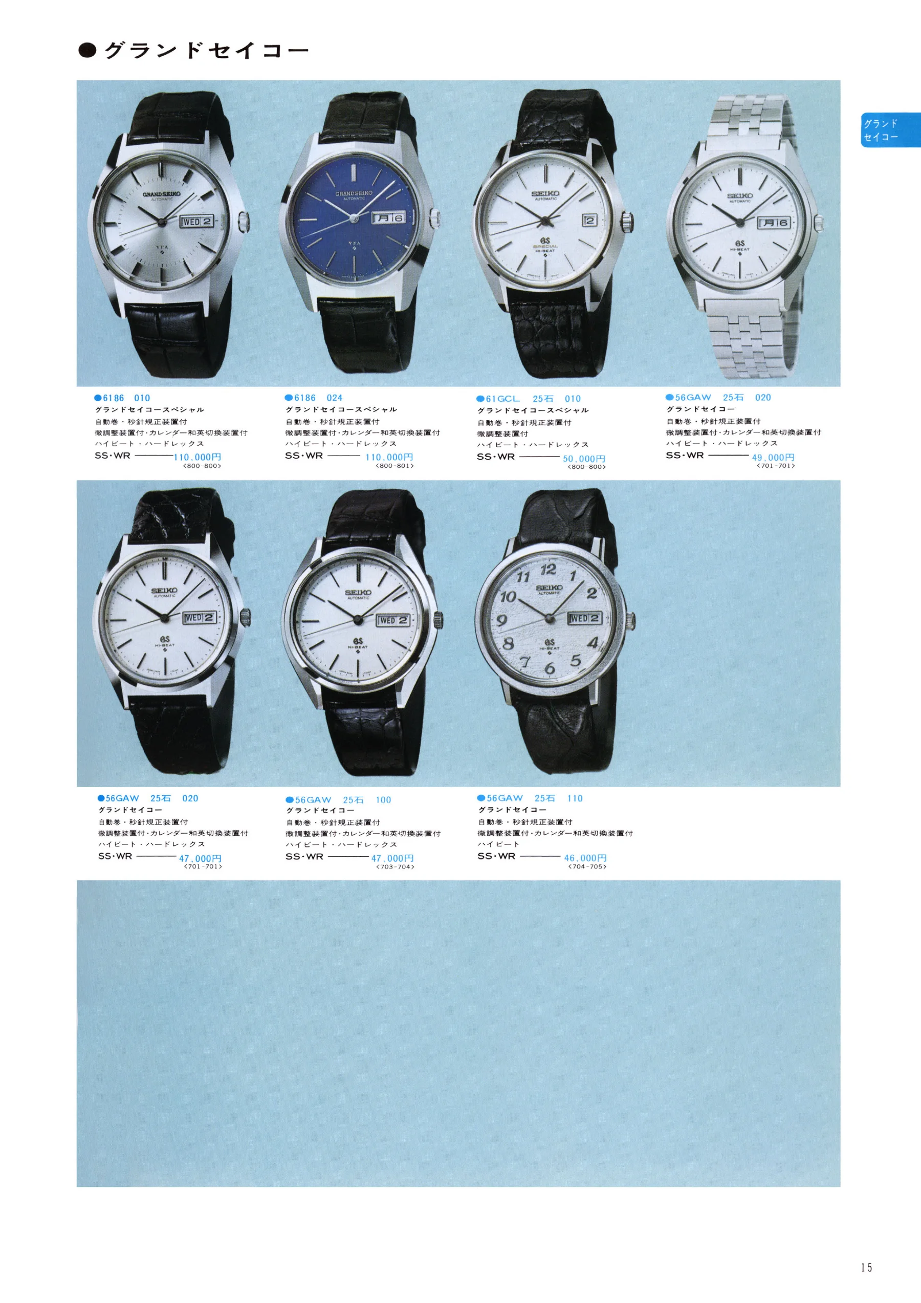 Seiko 1974, Scan page 21. Use the selection controls to identify a watch.