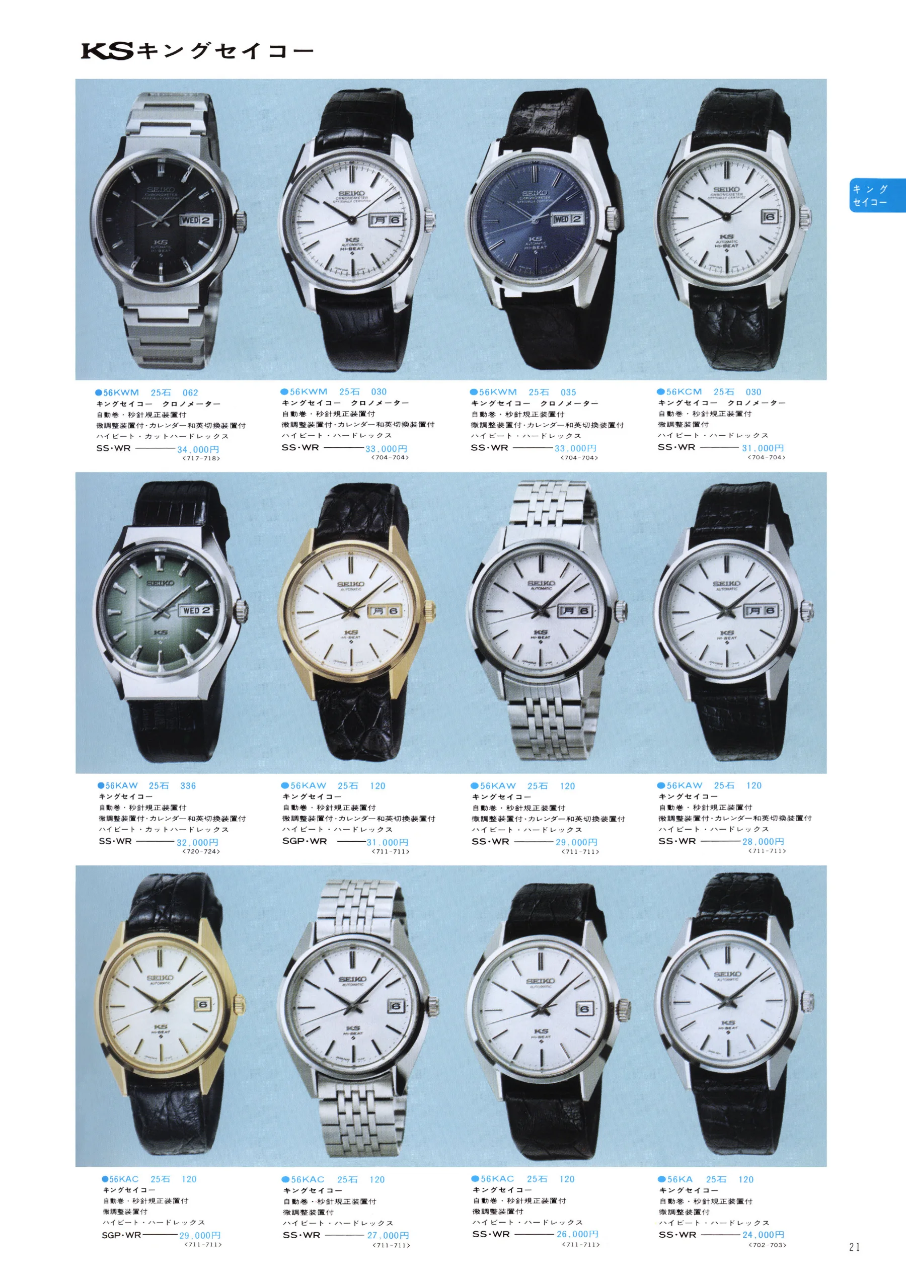 Seiko 1974, Scan page 27. Use the selection controls to identify a watch.