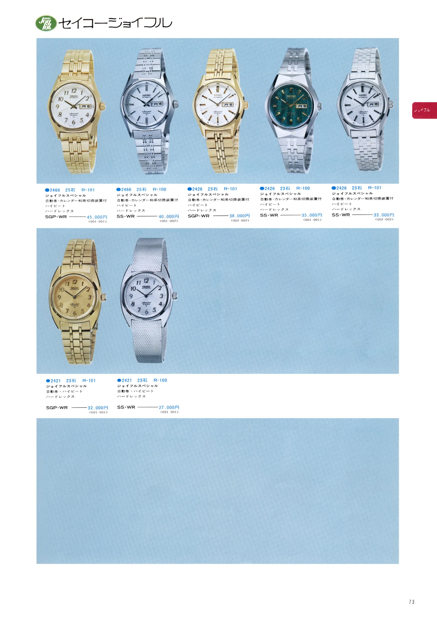 Seiko 1974, Scan page 79. Use the selection controls to identify a watch.