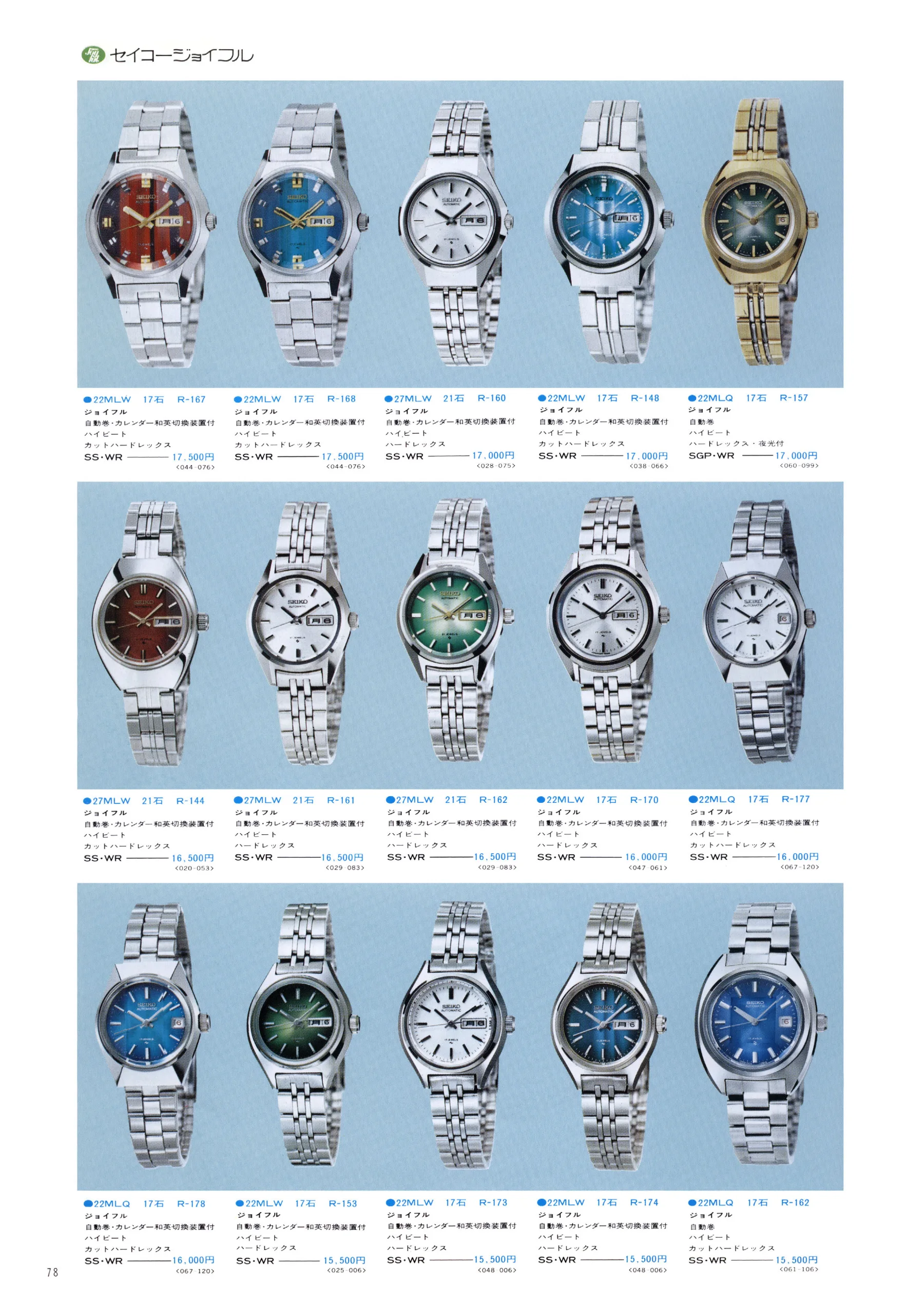 Seiko 1974, Scan page 84. Use the selection controls to identify a watch.