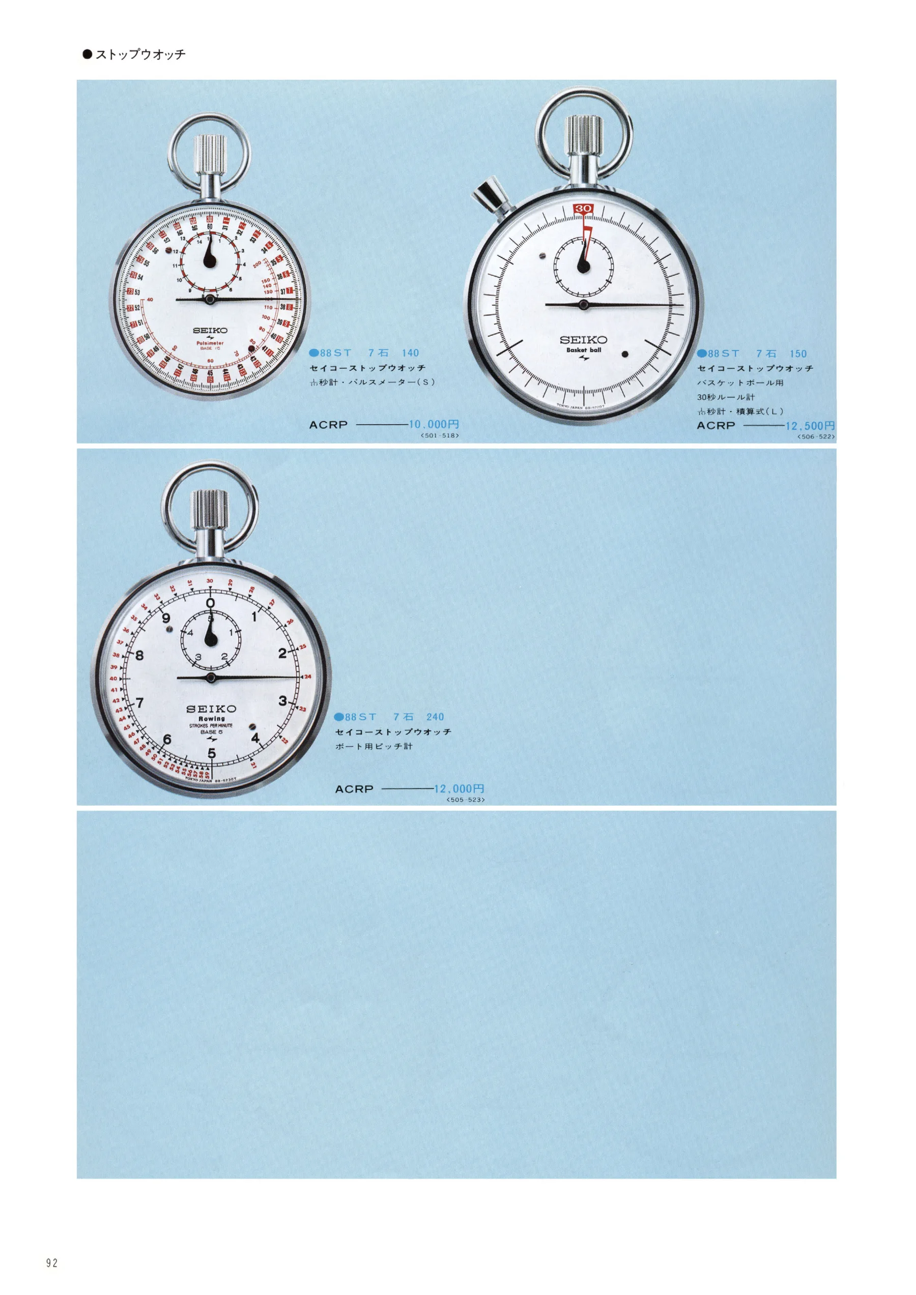 Seiko 1974, Scan page 98. Use the selection controls to identify a watch.