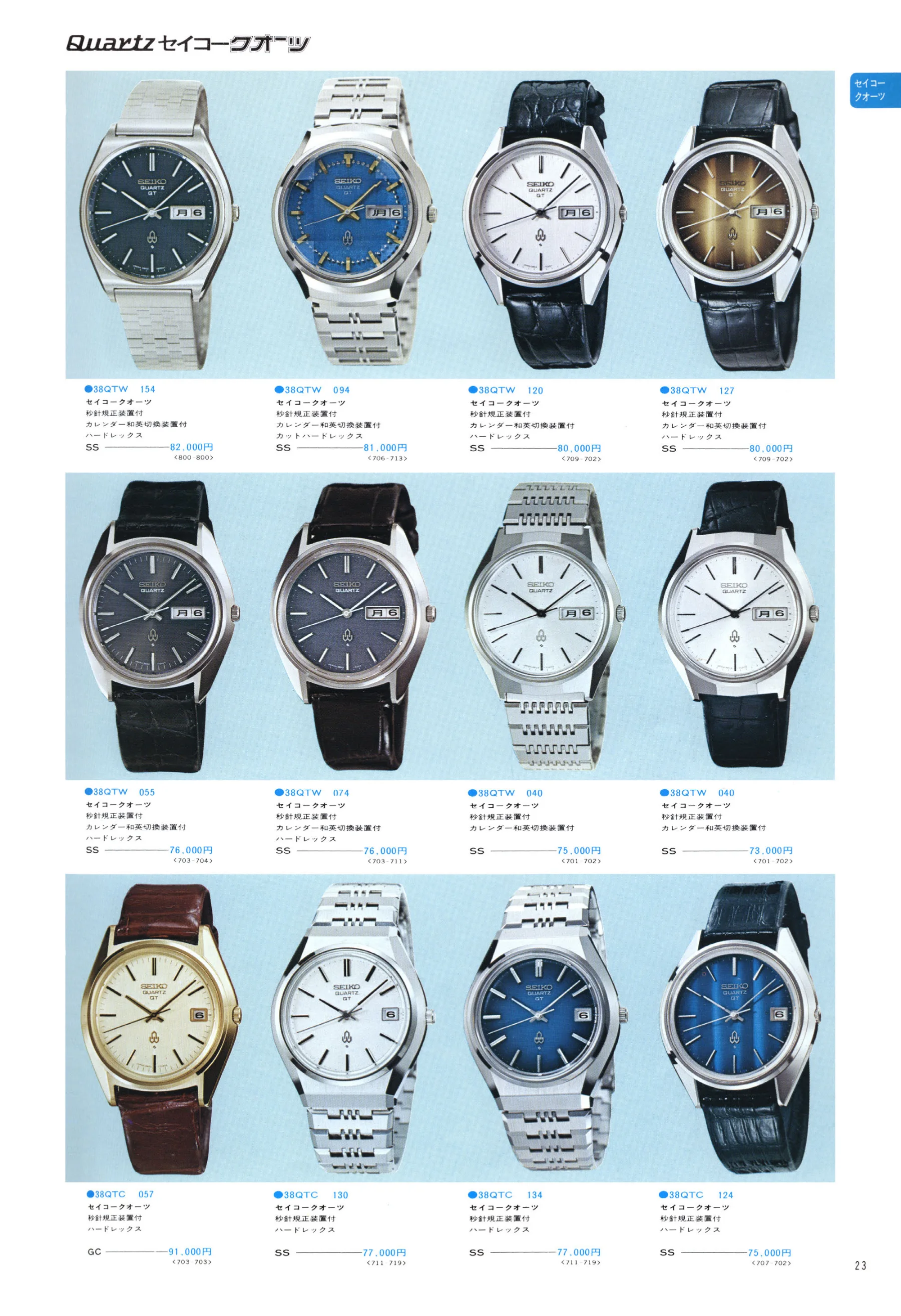 Seiko 1975, Scan page 27. Use the selection controls to identify a watch.