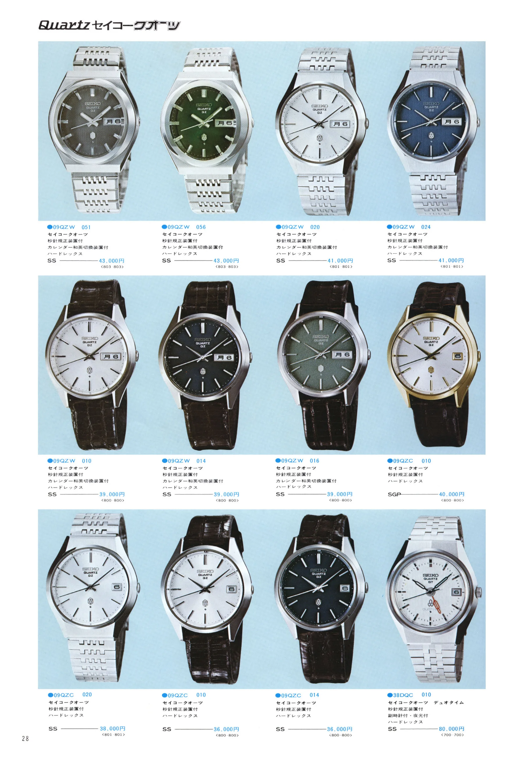 Seiko 1975, Scan page 32. Use the selection controls to identify a watch.