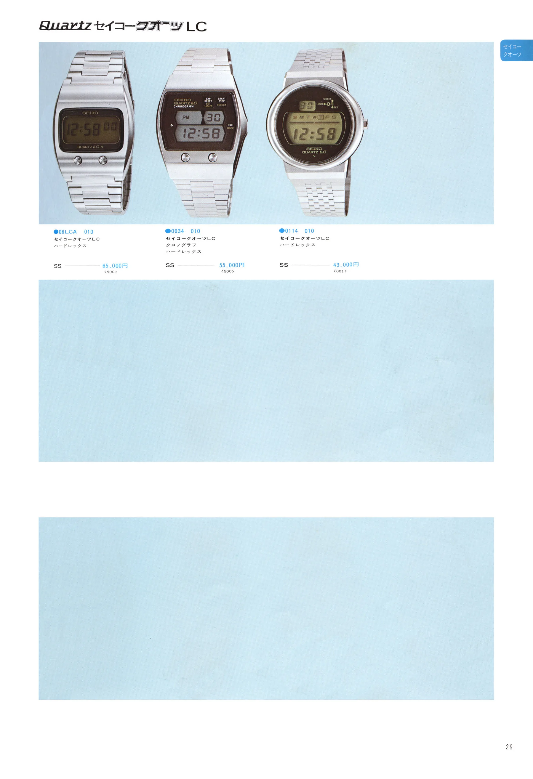 Seiko 1975, Scan page 33. Use the selection controls to identify a watch.