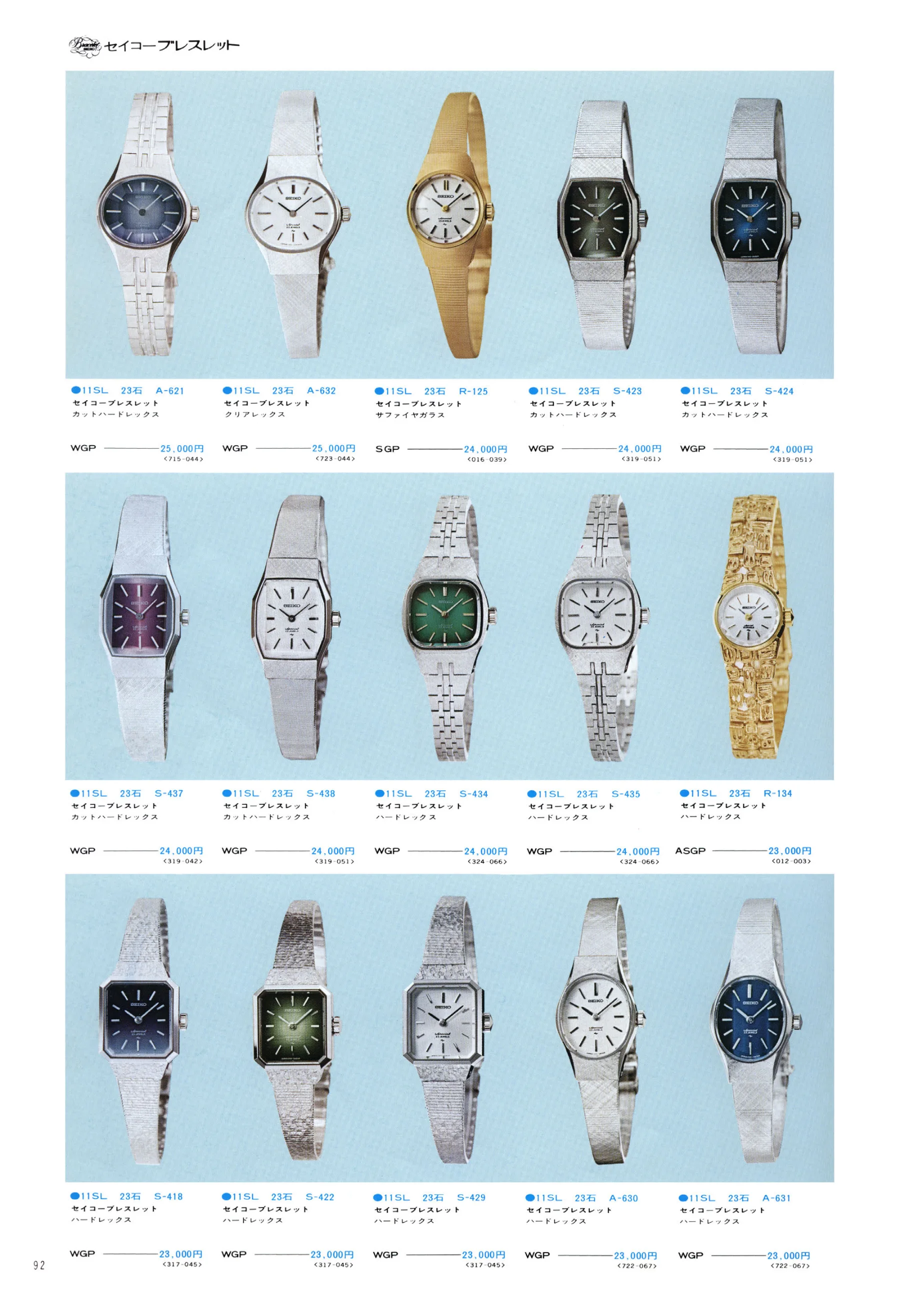 Seiko 1975, Scan page 96. Use the selection controls to identify a watch.