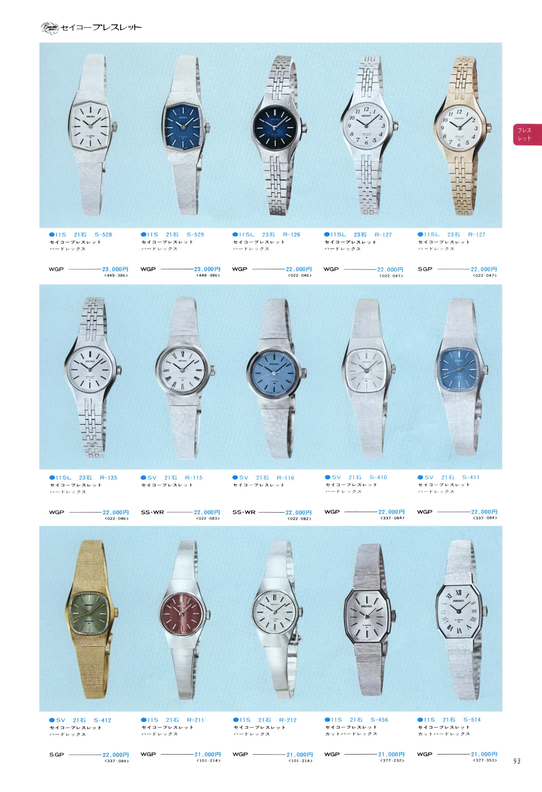 Seiko 1975, Scan page 97. Use the selection controls to identify a watch.