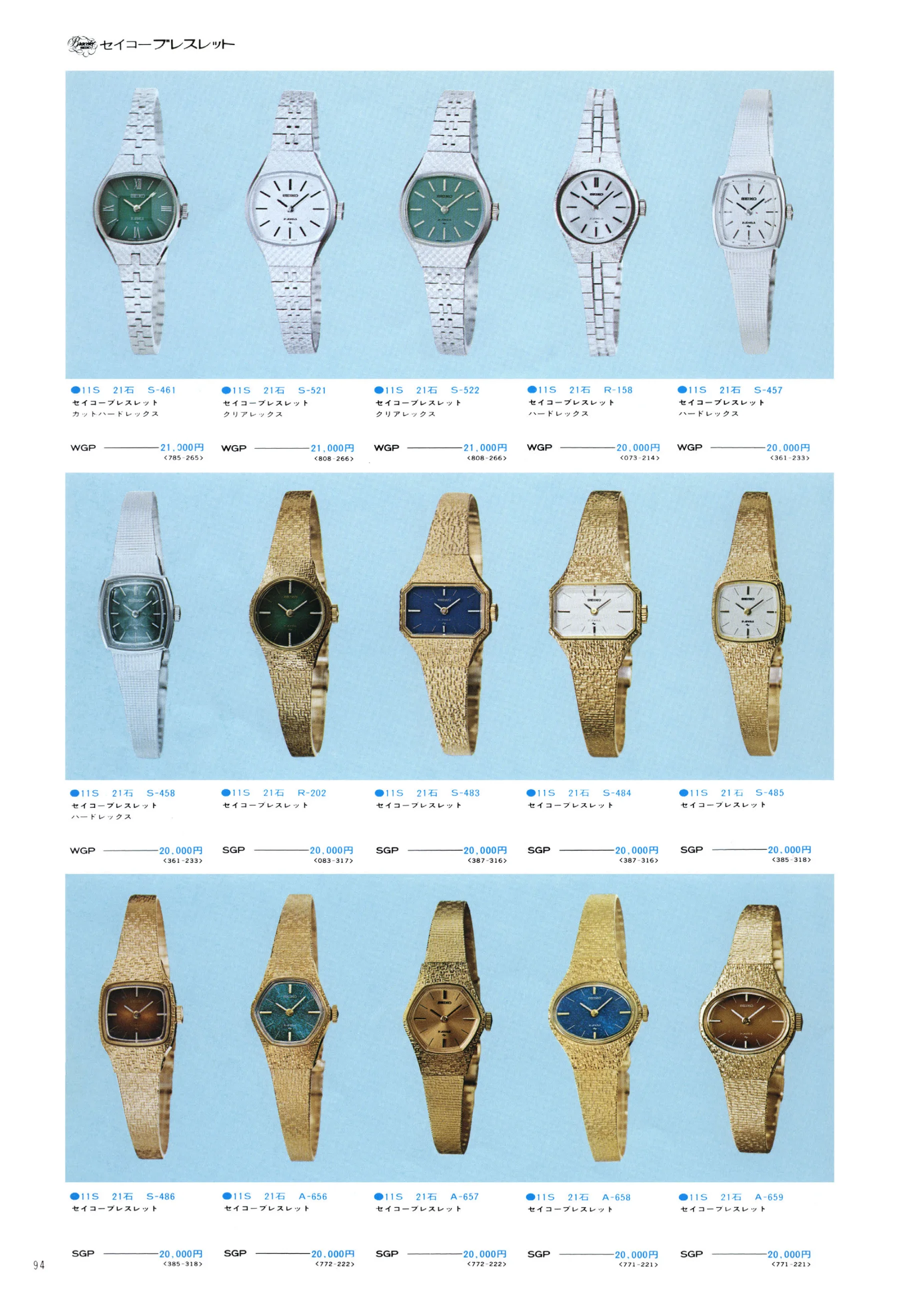 Seiko 1975, Scan page 98. Use the selection controls to identify a watch.