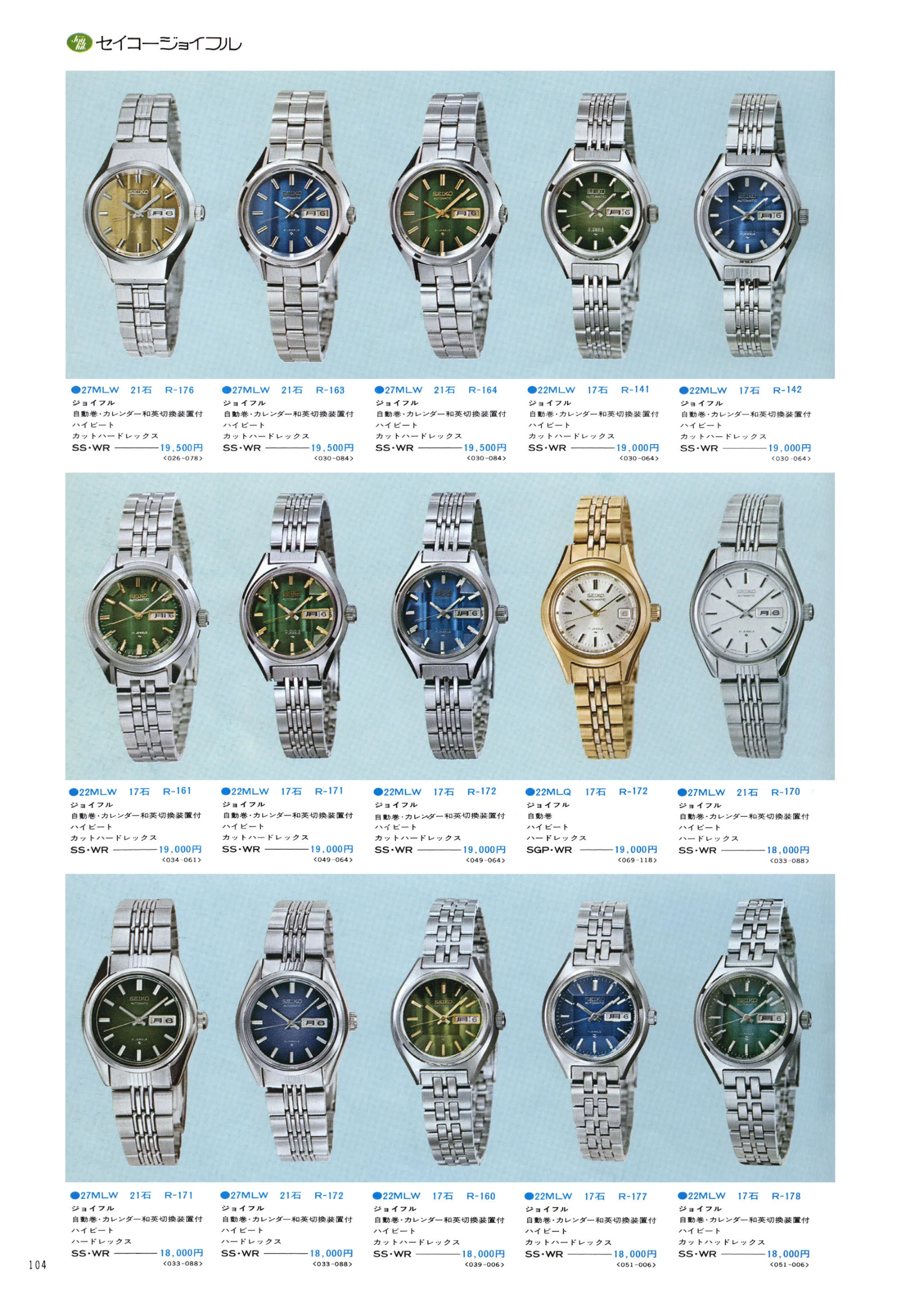 Seiko 1975, Scan page 108. Use the selection controls to identify a watch.