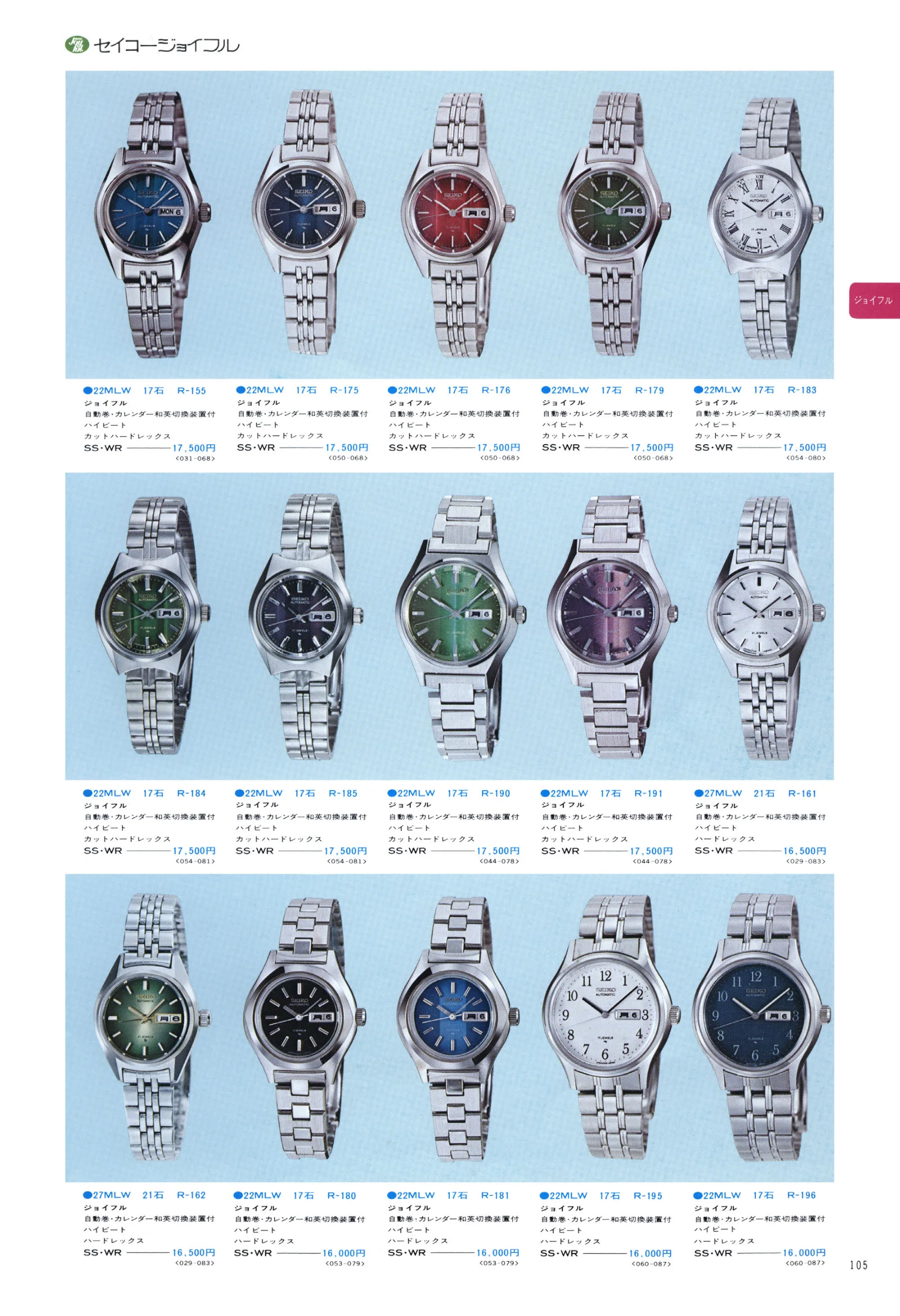 Seiko 1975, Scan page 109. Use the selection controls to identify a watch.