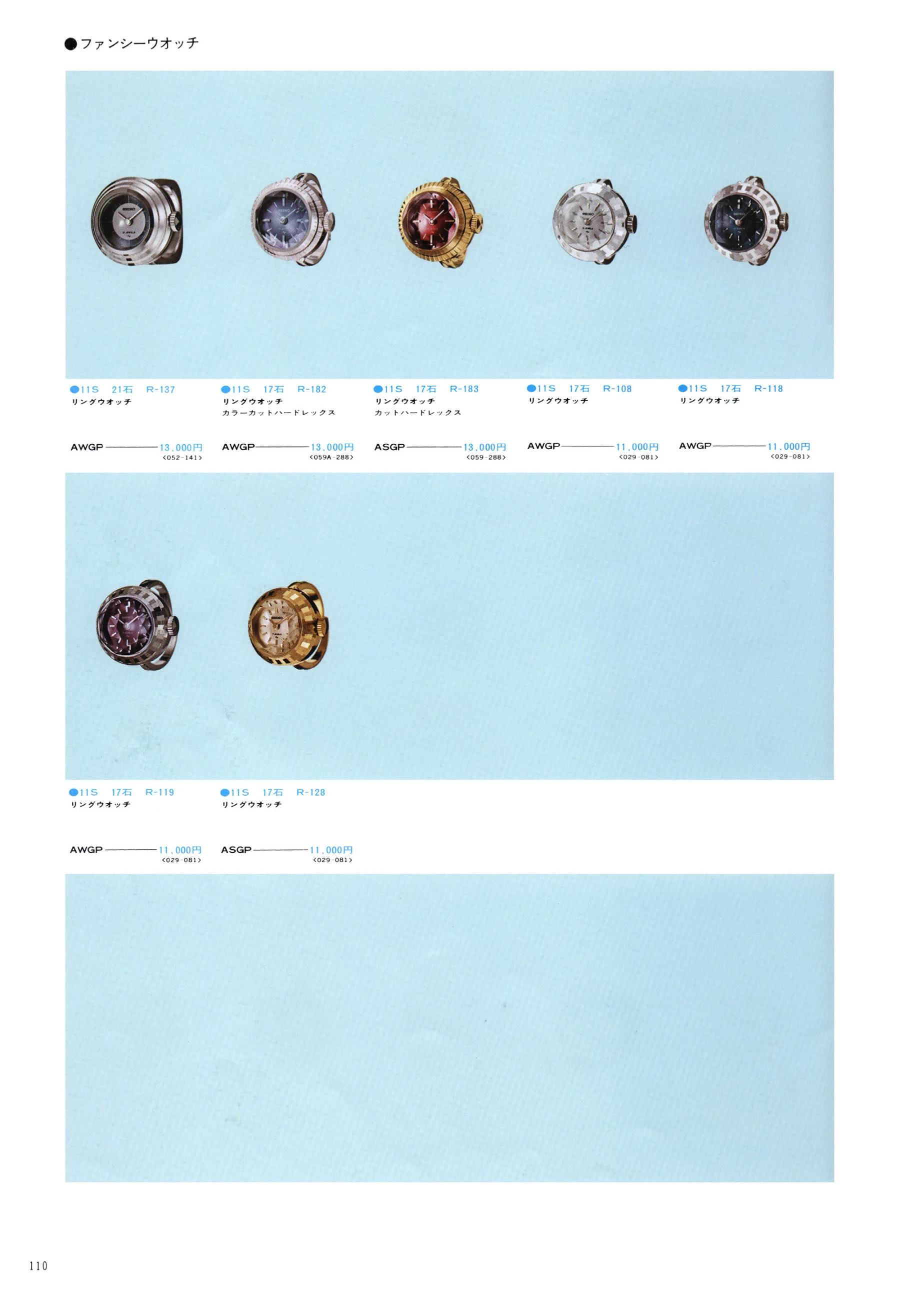 Seiko 1975, Scan page 114. Use the selection controls to identify a watch.